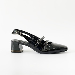 Giày sandal mũi vuông gót trụ 5cm MT568
