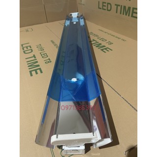 Máng đèn led 0.6M  1.2M chóa inox đôi- Máng đèn led T8 có chóa