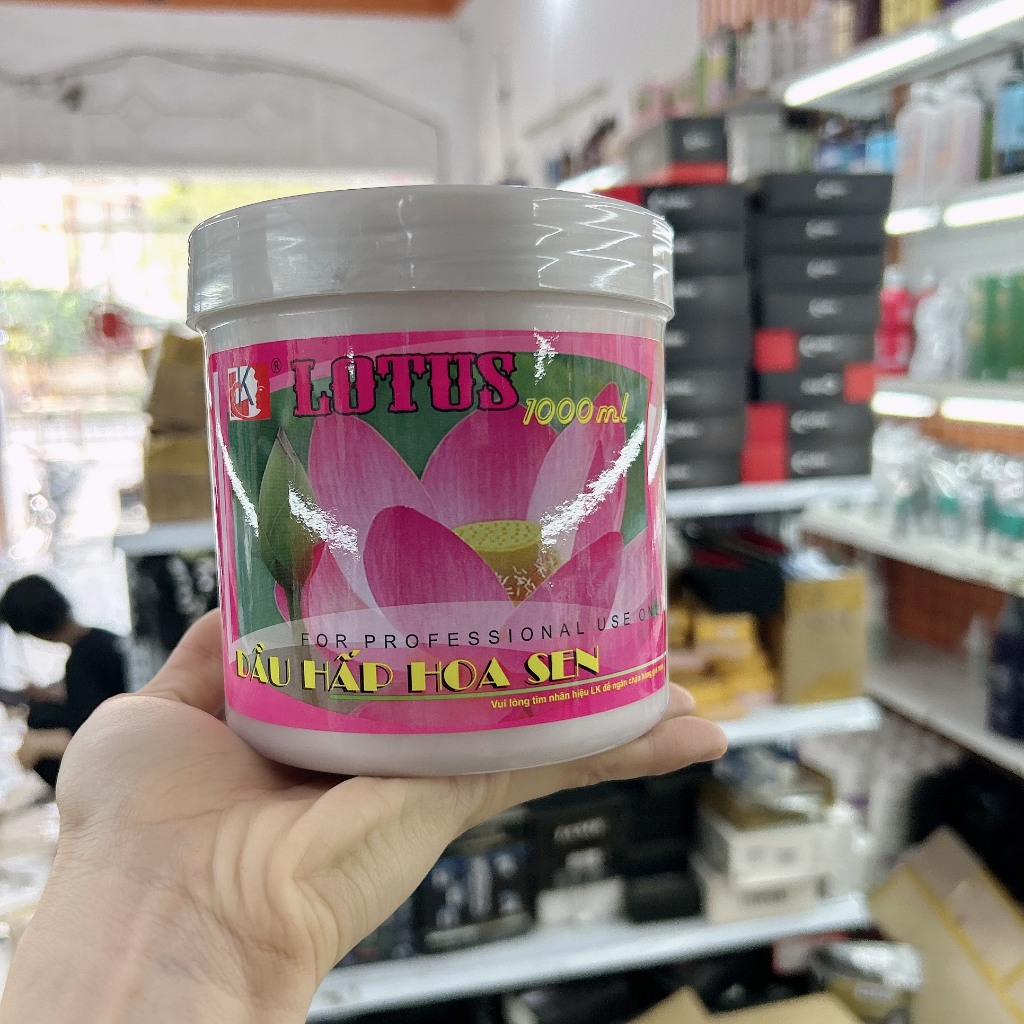 Dầu hấp tóc hoa sen 1000ml suôn mượt