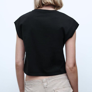 Áo thun croptop lửng nữ sát nách
