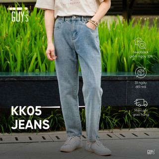 Quần Jeans Nam GUY's Closet KK05 Jeans - Chất Liệu Jeans, Thoải Mái - Dáng Suông, Dễ Mặc, Thời Trang - Màu Xanh, Đen