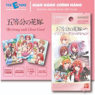 Thẻ nhân phẩm, sưu tập nhân vật Nhà có 5 nàng dâu Bandai, chất liệu nhựa trong suốt, SL 1 gói/2 thẻ ngẫu nhiên