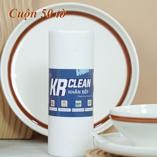Khăn lau bếp trắng KRCLEAN 50 tờ, siêu thấm hút lau chén bát, lau bàn ghế, vải không dệt Hàn Quốc