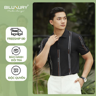 Áo Polo Nam Biluxury 8APCH434DEN Lịch Lãm, Sang Trọng, Co Dãn Đàn Hồi 4 Chiều