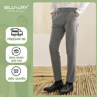 Quần Âu Nam, Quần Âu 7QAUB003 T2 Biluxury lịch lãm đẳng cấp chuẩn form không nhăn nhàu