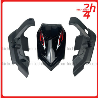 Bộ mặt nạ trước kèm ốp cổ xi nhan xe điện 133M Mới, Ốp mặt trước ốp xi nhan xe điện 133M mới