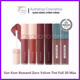 (Full màu 01-30) Son Kem Lì Romand Zero Velvet Tint