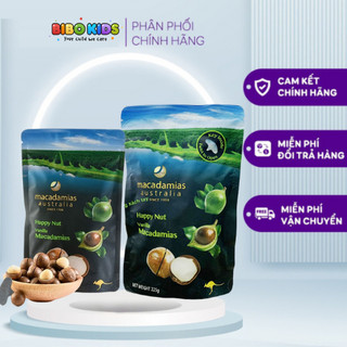 Hạt Macadamias Australia nguyên vỏ của Úc bịch 225g