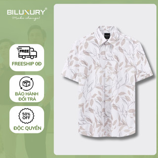 Áo Sơ Mi Ngắn Tay 8SMCH406TRK Biluxury Recycle Bền Màu, Dễ Làm Sạch, Thân Thiện Với Da