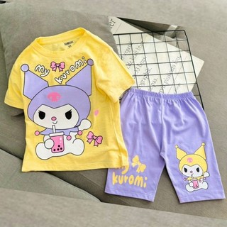 [10-40ký] Bộ ngố thun cotton in hình dễ thương cho bé gái - Đồ bộ trẻ em