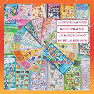 Stickers dễ thương cho bé dán trang trí, không thấm nước, không bong tróc, không phai màu