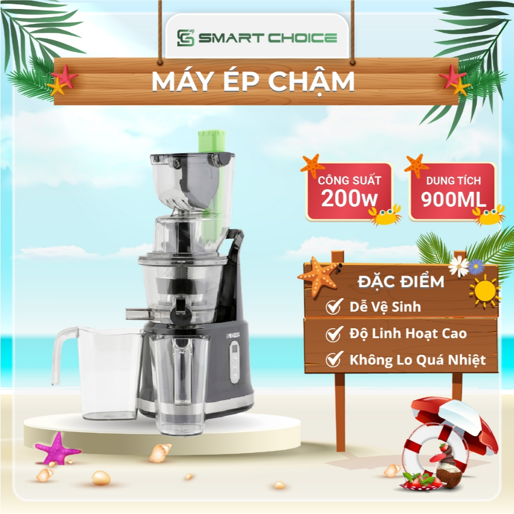 Máy Ép Trái Cây Princess SCG-EC.PRC  Easy Fill Hà Lan Máy Ép Chậm Ép Hoa Quả Đa Năng