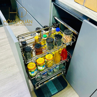  Giá dao thớt gia vị full inox 304 nan Oval mẫu mới 2024,Kệ để gia vị chai lọ inox 304 nan Oval cao cấp Eurogold 