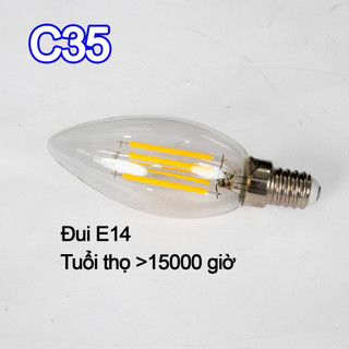 Bóng đèn LED 4W Edison ST64 C35 G45 3000K E27