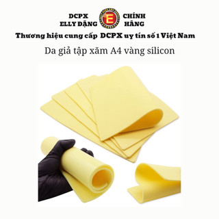 Da giả tập xăm A4 vàng silicon, da tập xăm khổ A4, A5