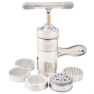 Khuôn Máy Ép Làm Bún Tươi, Mỳ Sợi, Mì Nui Mini 5 Đầu Cắt Inox Cho Nhà Bếp Gia Đình