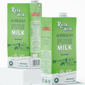  11 01 2026  Sữa tươi RETA Milk ít đường  không đường thùng 12 hộp 1 lít 