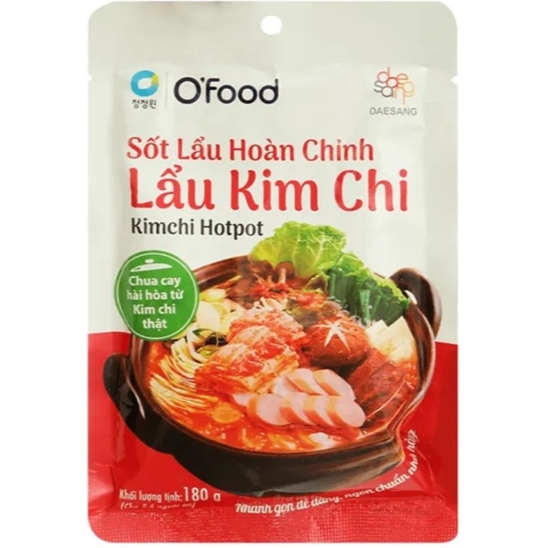Sốt lẩu hoàn chỉnh lẩu kim chi Ofood gói 180g