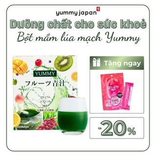 Hộp bột mầm lúa mạch trái cây yummy 3g - cho bé và gia đình giúp tăng sức đề kháng và sức khỏe
