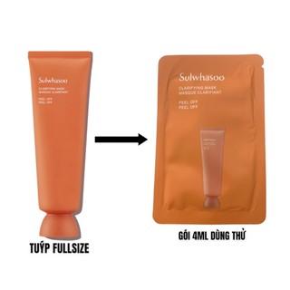 Gói dùng thử 4ml mặt nạ lột thảo dược trắng da, sạch mụn cám\ và loại bỏ tế bào chết Sulwhasoo Clarifying Mask