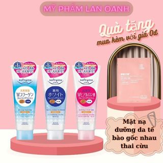 Sữa rửa mặt Kose Softymo Cleasing Foam  220g Nhật bản dưỡng ẩm, trắng da, sạch mụn
