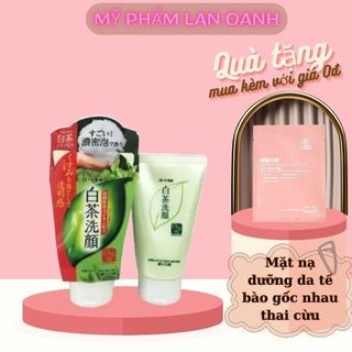 Sữa rửa mặt trà xanh Matcha Rohto Shirochasou 120g Nhật Bản sạch mụn,khô thoáng