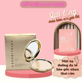 Phấn phủ trang điểm Geo Lamy vàng siêu mịn Catalina Golden Pact 22g Hàn quốc