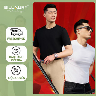 Áo Phông Tay Ngắn Co Giãn 7APKB001, Thấm Hút Tốt, Bền Màu, Chống Nhăn Biluxury