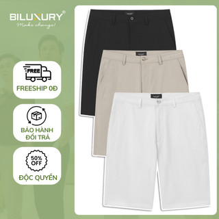 Quần Short Kaki Chống Nhăn Biluxury 8QNKB401, Quần Kaki Ngố Co Giãn, Bền Màu, Giữ Phom Dáng (CHỌN TĂNG SIZE)