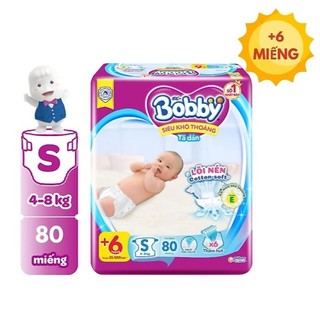 Tã dán bobby size s80/ s80+4q / s80+6m