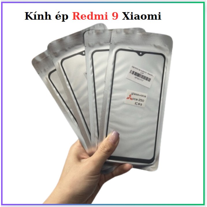 Kính ép xiaomi keo oca redmi 9