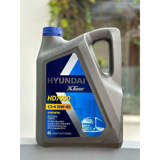Dầu nhớt động cơ diesel hyundai xteer hd7000 15w40_6l