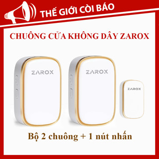 Chuông Cửa Không Dây Báo Khách Thông Minh, Chống Nước, Chuông Báo Động Cho Người Già ZAROX ZD01