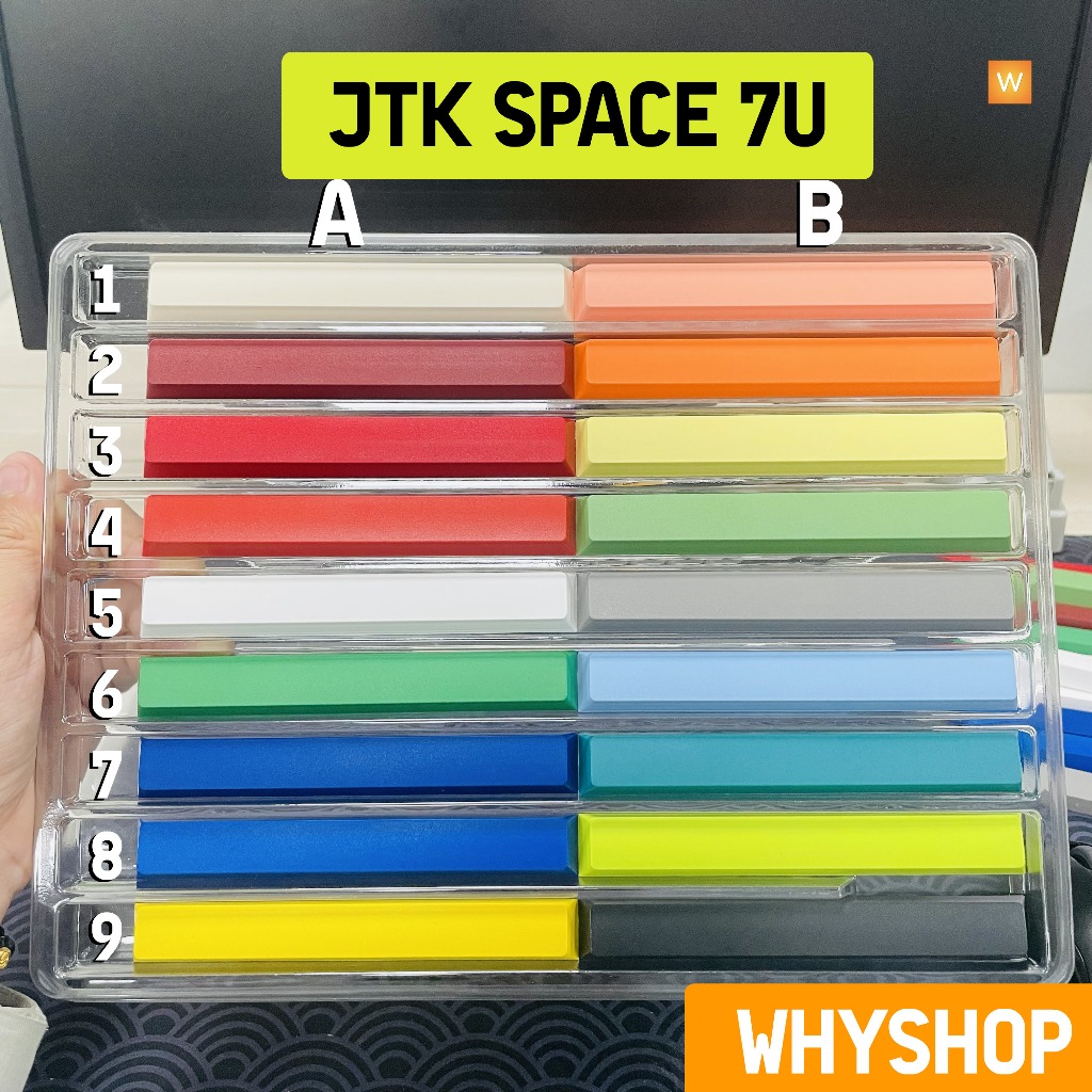 [Hot - Màu Toxic] JTK Space 7u Chính Hãng - Nút lẻ bàn phím cơ - Cherry Profile - Chất liệu ABS dày