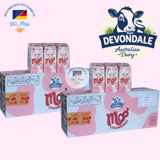 Log 6 hộp Sữa Devondale Dâu/ nguyên kem Giàu Canxi 200ml - Sữa Úc Tươi Nhập Khẩu Hạn 29.12.2024