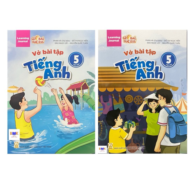 Sách - (Combo 2 Tập ) Vở Bài Tập Tiếng Anh 5 -Global Success