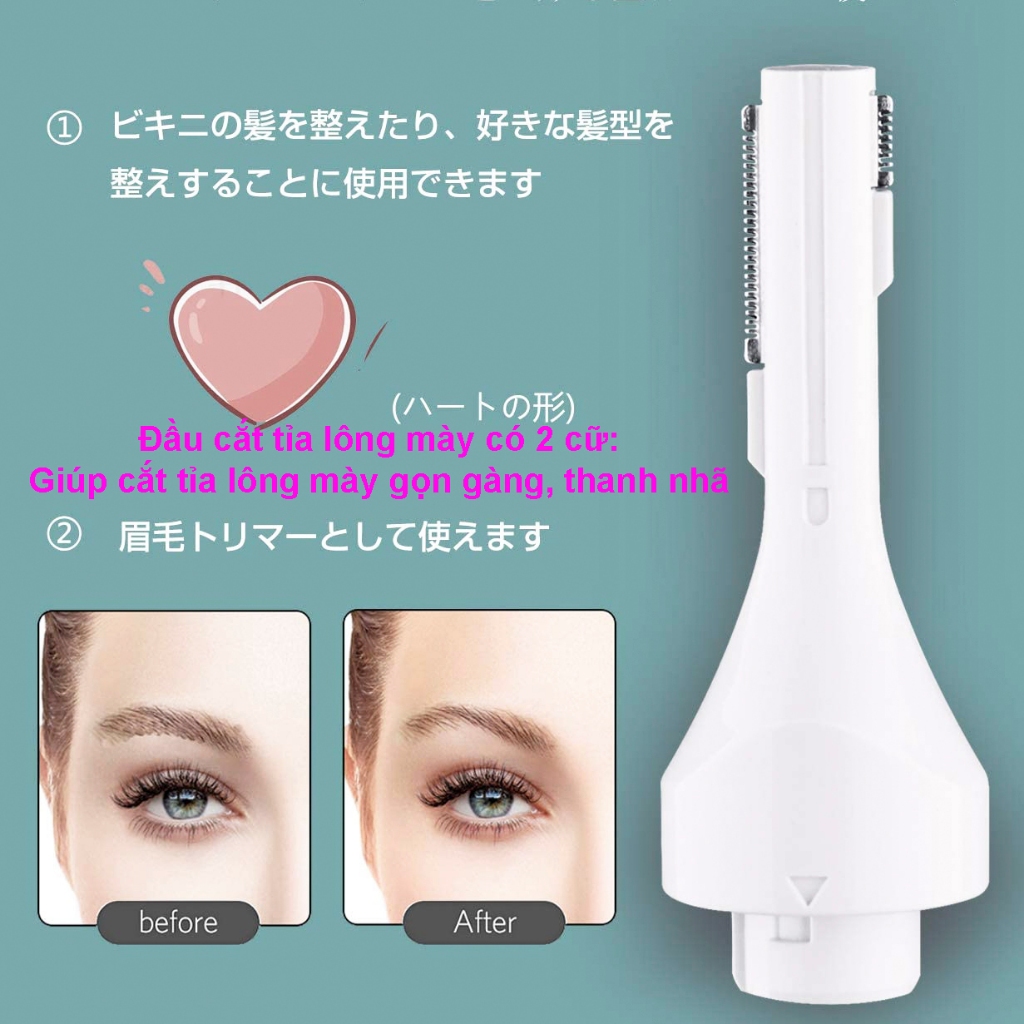 Máy sạc điện cắt tỉa lông 4 trong 1 ViO Nhật Bản, cắt tỉa lông cơ thể, lông