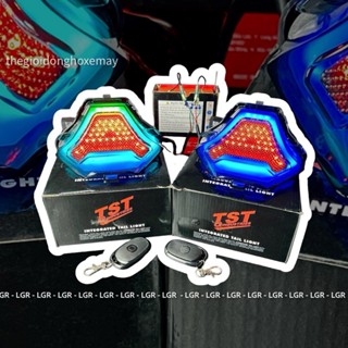 Đèn Hậu Sau Xe Máy Mẫu TST Chỉnh App Exciter 150 Chuyển 7 Chế Độ