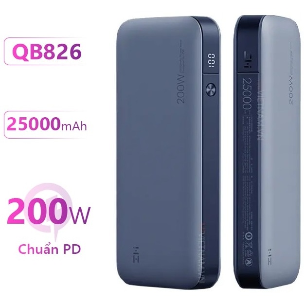 Sạc Dự Phòng Xiaomi ZMI 25000mAh Sạc Nhanh 200W