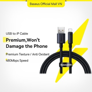   Cáp Sạc / Truyền Dữ Liệu Baseus 2.4a Usb Cho iPhone 11 12 Và Ipad