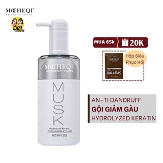 Dầu Gội Giảm Gàu MOCHEQI MUSK Hydrolyzed Keratin