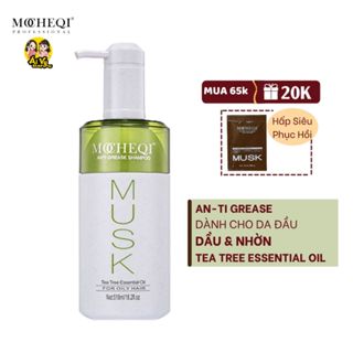 Dầu Gội Phục Hồi Hư Tổn Dành Cho Tóc Dầu và Nhờn  MOCHEQI MUSK Tea Tree Essential Oil