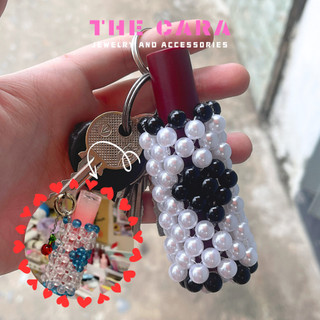 Móc khóa kiểu túi đựng son môi THECARA