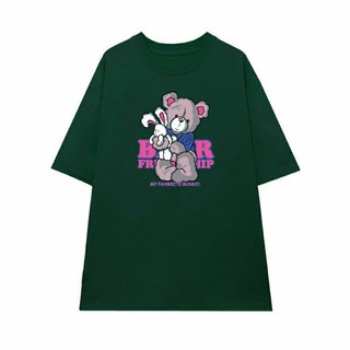 Áo thun tay lỡ form rộng unisex nam nữ gấu BUNNY