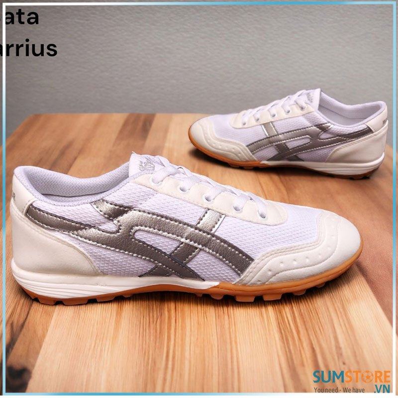 WINBRO - Giày Bata Warrius Vải Xịn, Đế Đệm Eva Gót Siêu Êm Trắng Bạc