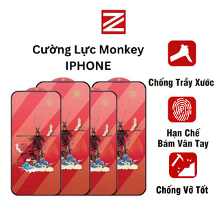 Kính cường lực iphone dành cho các mã 6/7/8/x/11/12/13/14/15promax monkey MK5