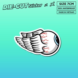 EYE WINGS 7cm Sticker Die-cut hình dán cắt rời Sticker Factory