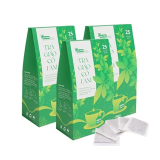 Combo 3 hộp 375g Trà giảo cổ lam túi lọc Kiên Minh