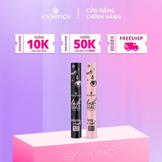 Mascara Essence Lash Goals Volume Curl Waterproof chuốt mi làm dài và làm dày mi không gây bết dính 7,5ml