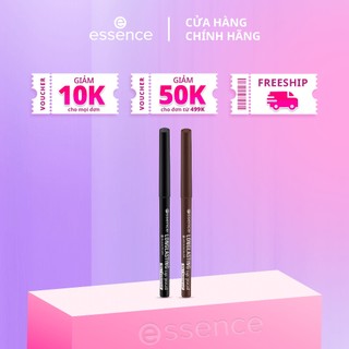 Chì kẻ mắt Essence Long-Lasting Eye Pencil 2 màu đen chocolate chống nước đường kẻ sắc nét 1g